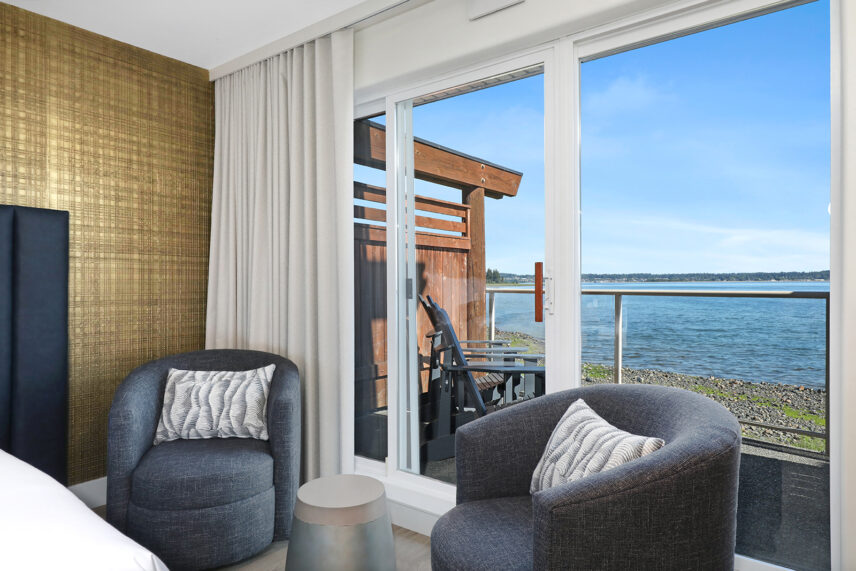 Beachfront Suite at Kingfisher Pacific Resort and Spa on Vancouver Island
