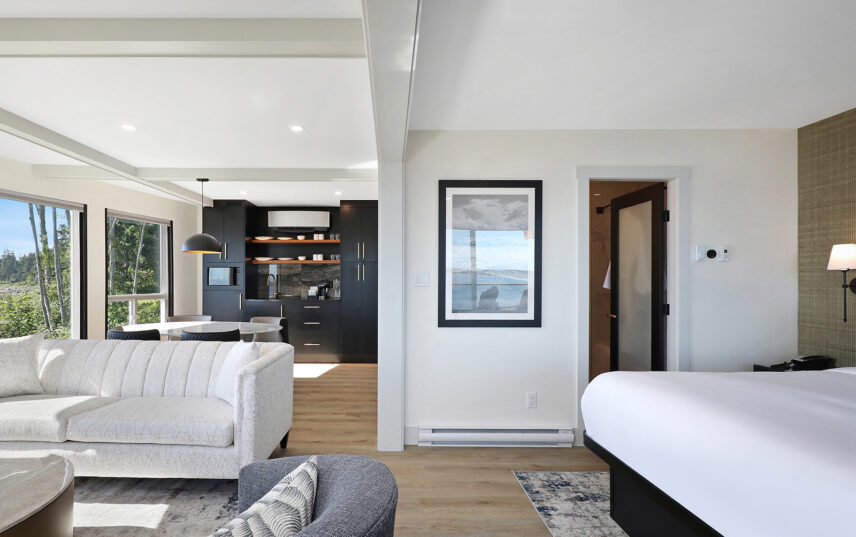 Junior Penthouse Suite PH3 at Kingfisher Pacific Resort and Spa on Vancouver Island