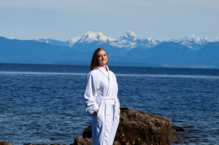 Spa Robe by the Ocean | Kingfisher Pacific Resort & Spa